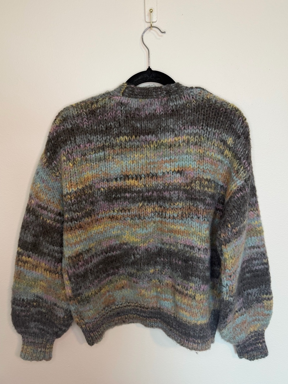 Molly Bracken Multicolor Chunky Knit Cardigan Sweater best for medium NWT - Picture 4 of 6